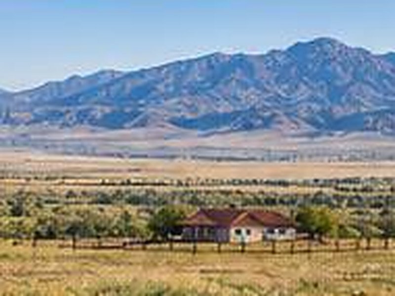 Grassland valley and distant mountains in southeast Arizona